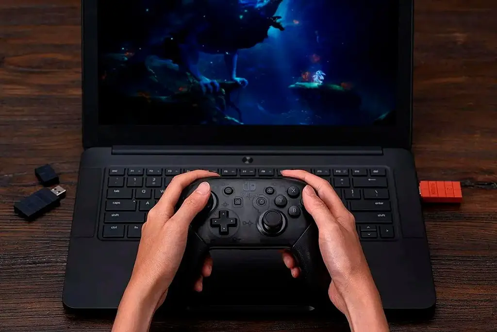 USB адаптер 8BitDo USB Wireless Adapter 2 для Switch/Android/Windows/macOS Brown [90212] - фото 4