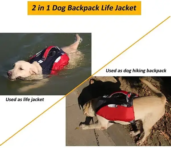 Рятувальний жилет для собак Voyager Pet Dog Bagpack - фото 6