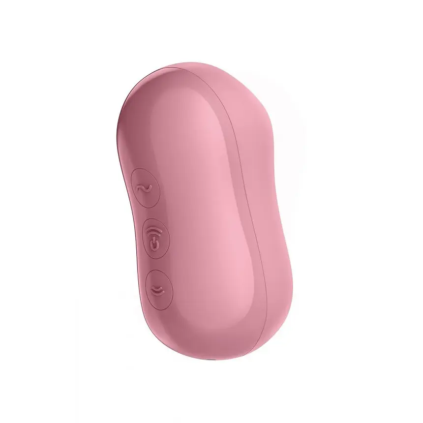 Стимулятор Satisfyer Cotton Candy Light Red Милий вакуумний, 8.6х4.2 см рожевий - фото 2