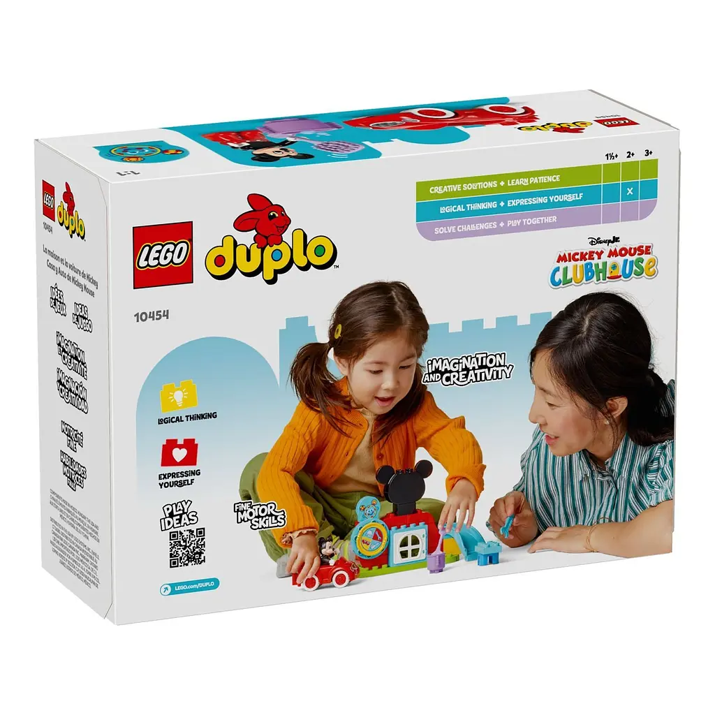 Конструктор LEGO DUPLO Disney Микки Маус Клубный дом и автомобиль 27 деталей (10454) - фото 2