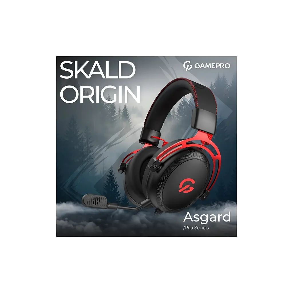 Навушники GamePro Asgard Skald Origin Black/Red (HS850BR) - фото 6