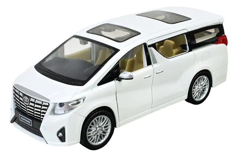 Іграшковий мікроавтобус металевий Toyota Alphard 1:29 Автопром світлозвукові ефекти 68481, 2 кольори, в коробці 20x11x10 см - фото 2