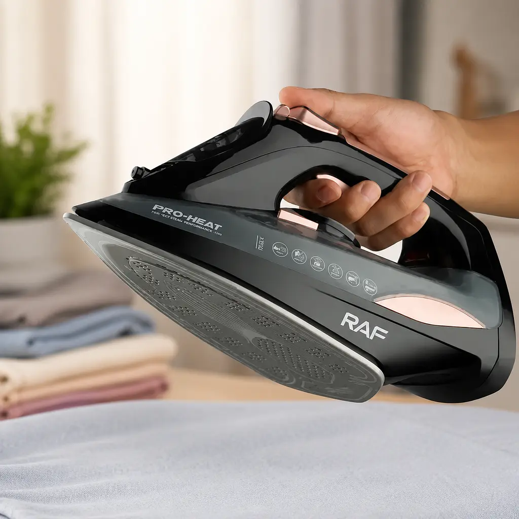 Праска RAF ELECTRIC STEAM IRON R.1388 / Парова праска бездротова + зарядна база, 2400 Вт / Праска з керамічним покриттям - фото 3