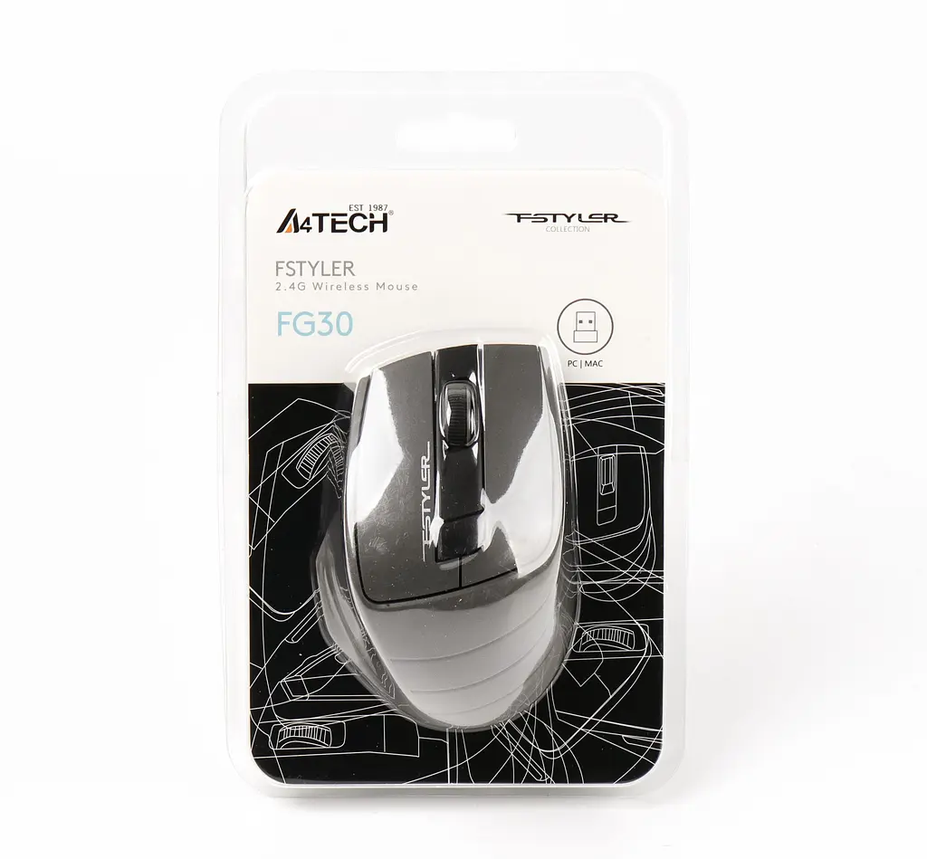 Мышка A4-Tech Fstyler FG30 Grey - фото 6