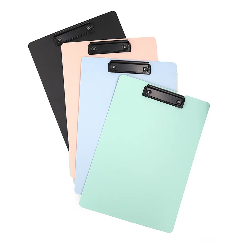 Планшет пластиковый А4 Цветной с металлическим зажимом, 31x22 см, 4229BJ (в ассортименте) - фото 2