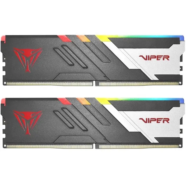 Оперативна пам'ять набір 2 модуля Patriot 32 GB (2x16GB) DDR5 6000 MHz Viper Venom RGB (PVVR532G600C30K)