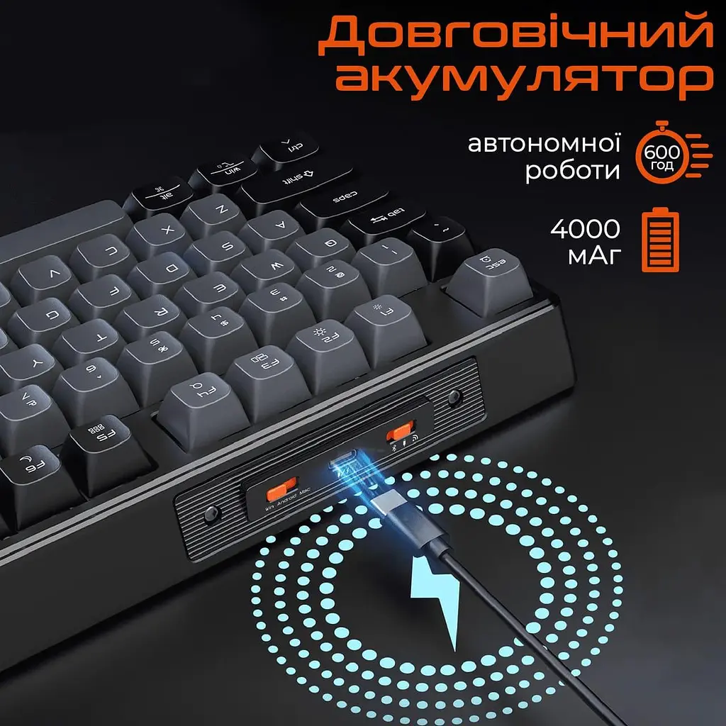 Клавіатура Meetion MK14 Black (MT-MK14-A-RUA) - фото 6