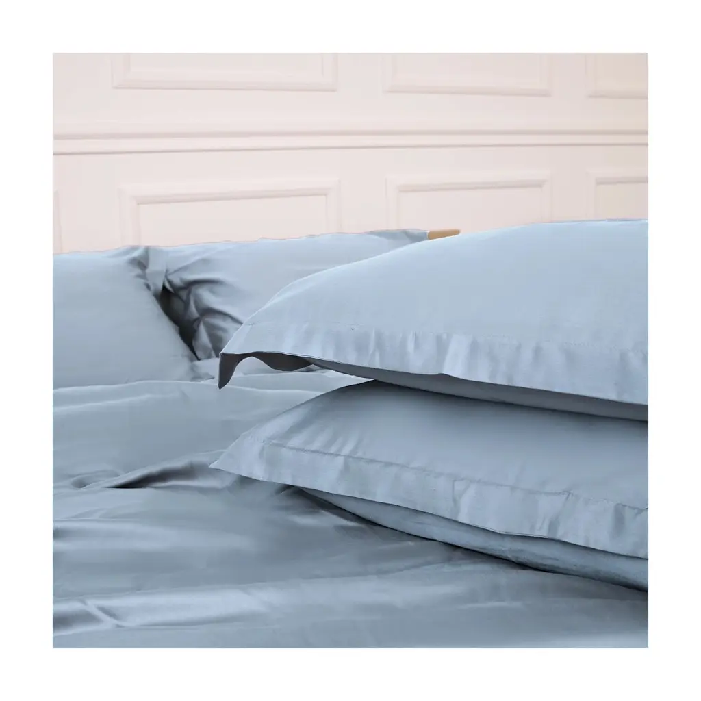 Постільна білизна MirSon Tencel №04 Blue 220 x 240 King Size (2200009369537) - фото 10