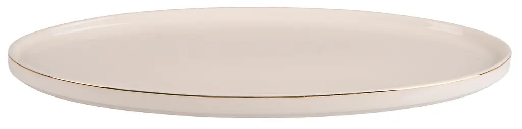 Блюдо Limited Edition Aria Gold 35.5 см бежевое (TRSC-GM2522-Y14OP) - фото 2