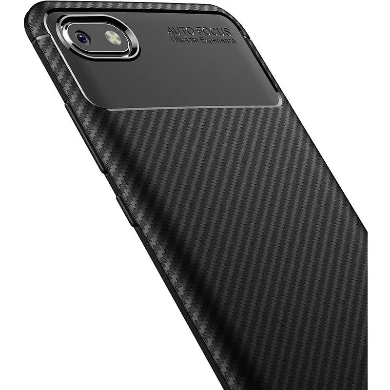 Чохол-накладка Toto TPU Carbon Fiber 1.5 mm Case Xiaomi Redmi 6A Black - фото 5