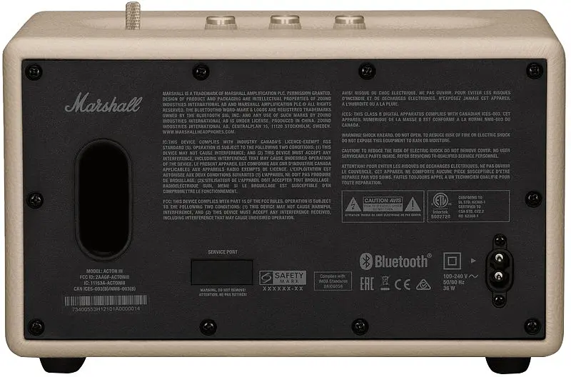 Портативна колонка Marshall Acton III Cream 60W Original (Підтримка офіційного додатку) (1006005) - фото 3