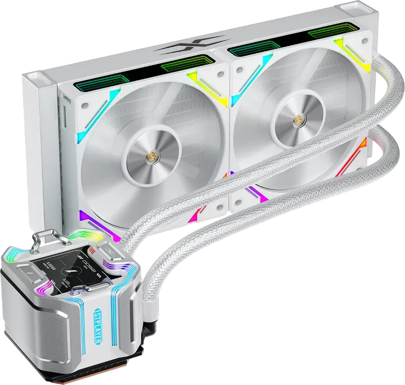 Водяне охолодження 1stPlayer X-240 ARGB White - фото 2