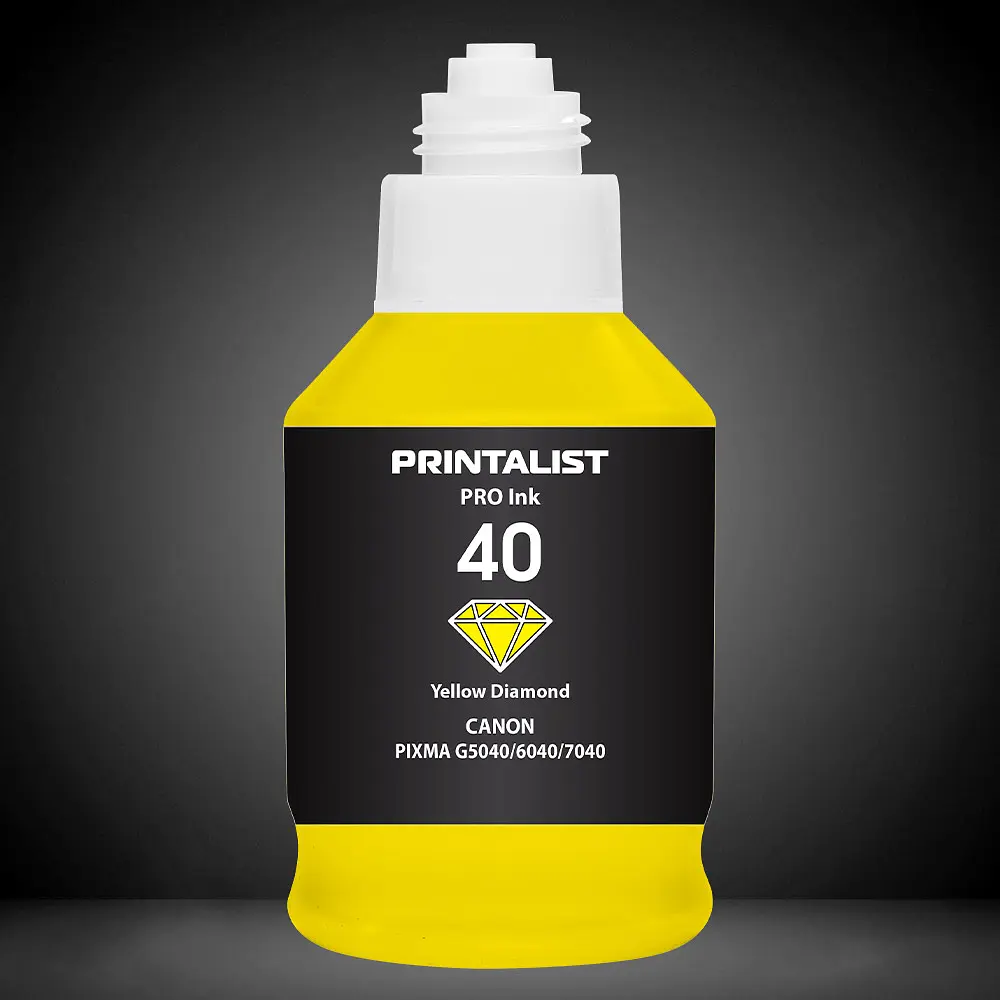 Чорнило PRINTALIST GI-40 для Canon G5040/G6040 190г Yellow водорозчинне (PL40Y) - фото 5