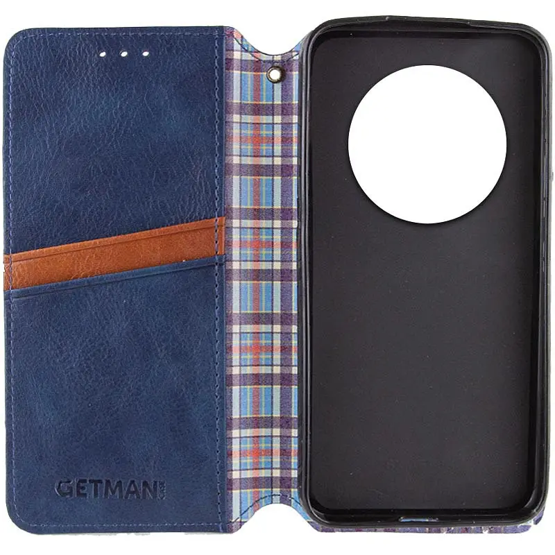 Шкіряний чохол-книжка GETMAN Cubic (PU) для Xiaomi Redmi 14C / Poco C75 Синій - фото 4
