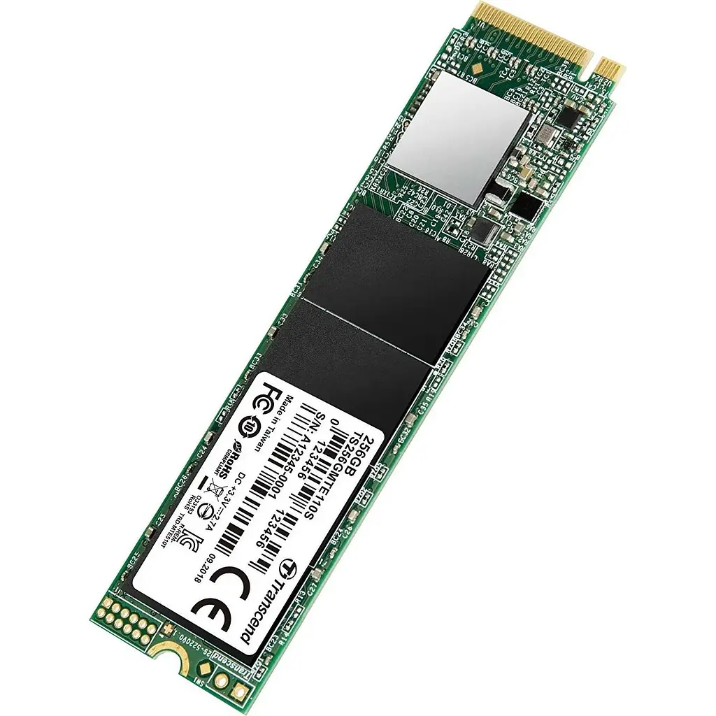 Накопичувач SSD Transcend MTE110 M.2 2280 PCIe 3.0 x4 NVMe 3D TLC 256GB (TS256GMTE110S) - фото 3