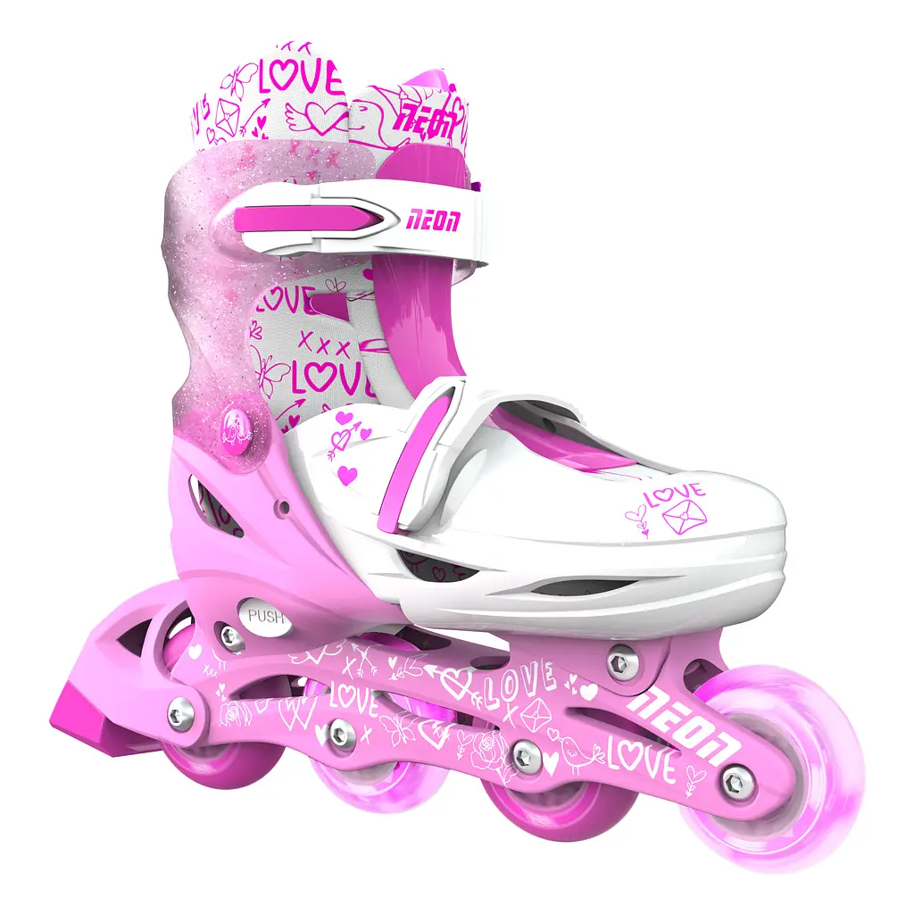 Роликовые коньки Neon Combo размер 30-33 розовые (NT09P4) - фото 4