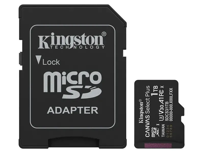 Карта пам'яті Kingston Canvas Select Plus Gen3 microSDXC + SD-Adapter 1 TB (SDCS3/1TB) - фото 2