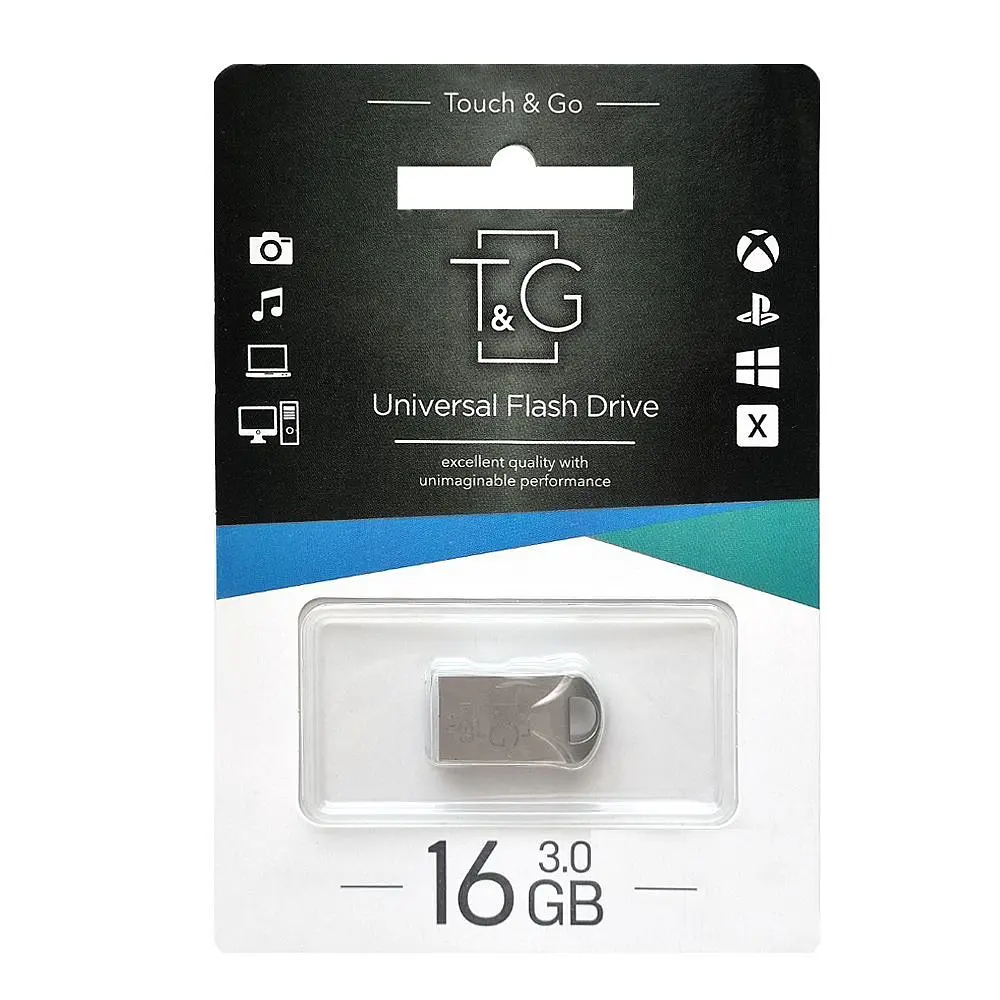 Флеш-накопичувач USB3.0 16GB T&G 106 Metal Series Silver (TG106-16G3) - фото 2