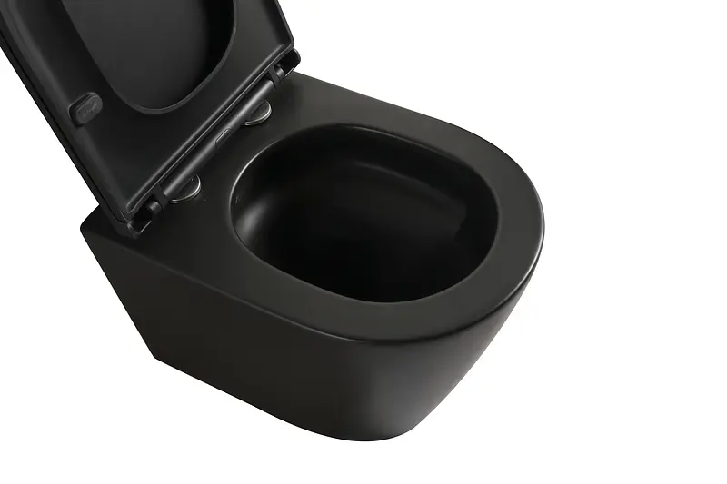 Комплект: Унітаз Mixxus Premium Bevel-SET-2101 система змиву Tornado 1.0+ Інсталяція Koer KT-0404 + панель KT-0604-05 Black Mat black MP6669, Чорний матовий - фото 11