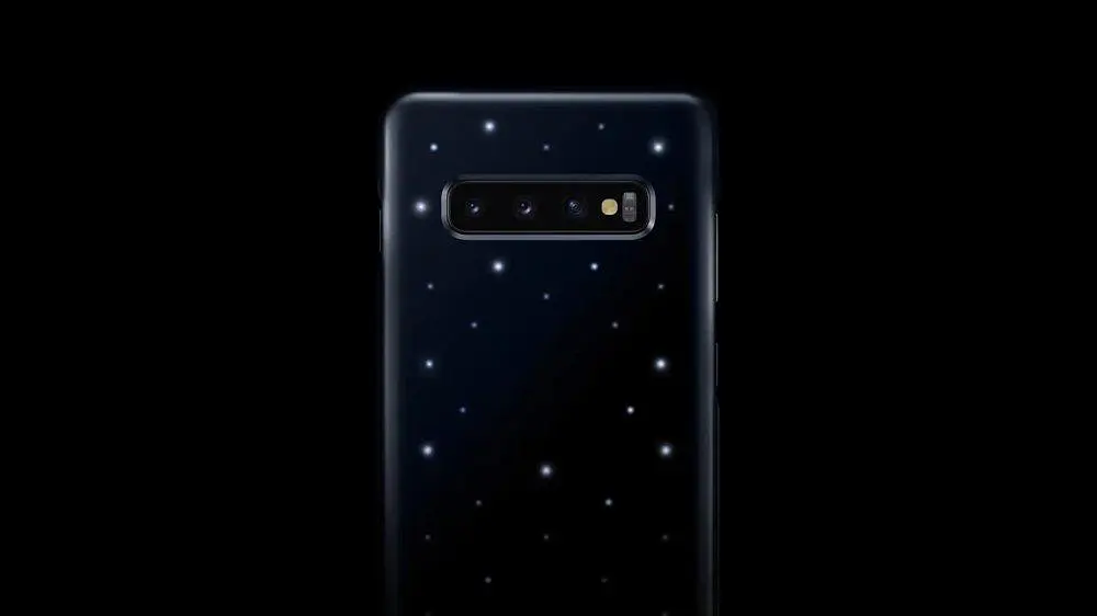 Чохол протиударний Official LED Cover EF-KG973CBEGRU для Samsung Galaxy S10 (6.1") Black - фото 7