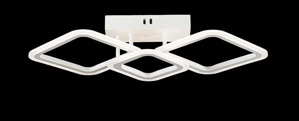 Люстра стельова LED Splendid Ray L2929/2+1, 58W, білий, сучасний стиль з пультом, димер, 3 лампи, 57 см - фото 4