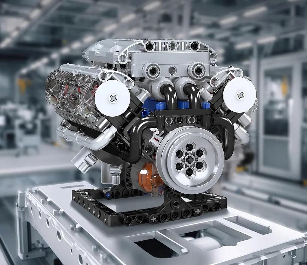 Конструктор двигун Mould King V8 Engine бензиновий восьмициліндровий мотор 10088s для дітей та дорослих 535 деталей - фото 8