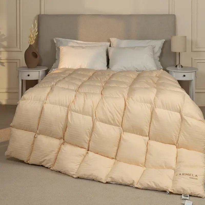 Одеяло пуховое MirSon Carmela 032, king size, 240x220, бежевое (2200000018472) - фото 2