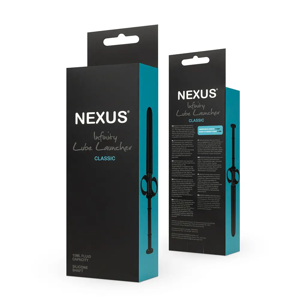 Шприц для лубриканту Nexus Infinity Lube Launcher Classic чорний - фото 8