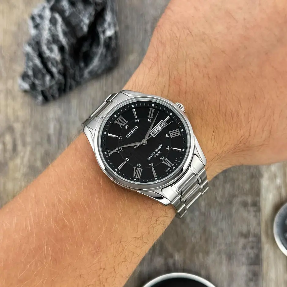 Чоловічий годинник Casio MTP-1384D-1A Сріблястий ( AT1141-0316 ) - фото 4