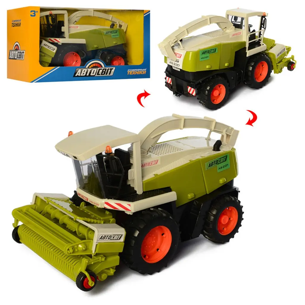 Игрушечный комбайн Автоcвіт AS-2138 инерционный 31 см - фото 2
