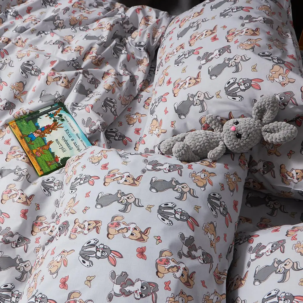 Комплект постельного белья Moon&Star Детский 110x140 см наволочки 2x50x70 см Bunny Dreams Бязь Gold Люкс - фото 6