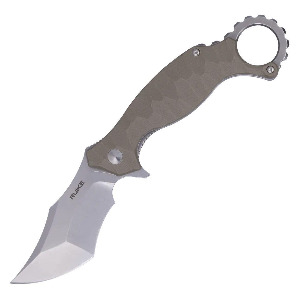 Ніж складаний кишеньковий Ruike P881-W, (7.6 см) 14C28N / G10 бежевий