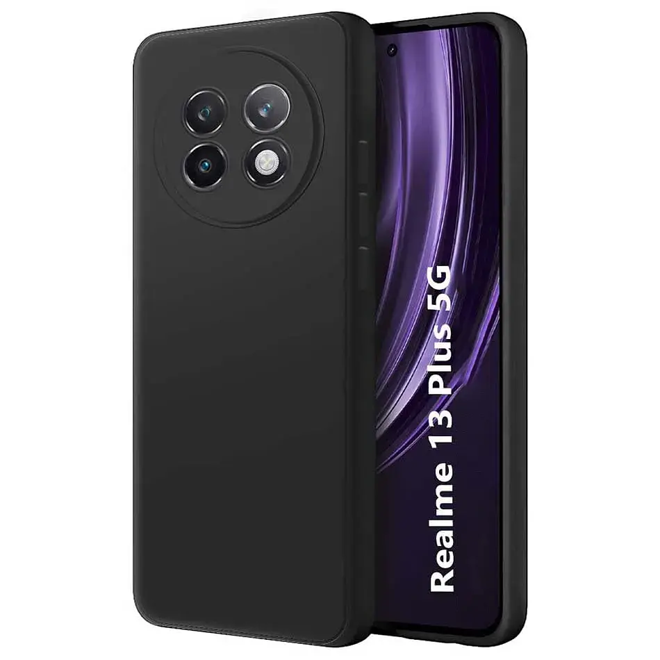 Силиконовый чехол BeCover для Realme 13 Plus 5G Black (712765) - фото 2