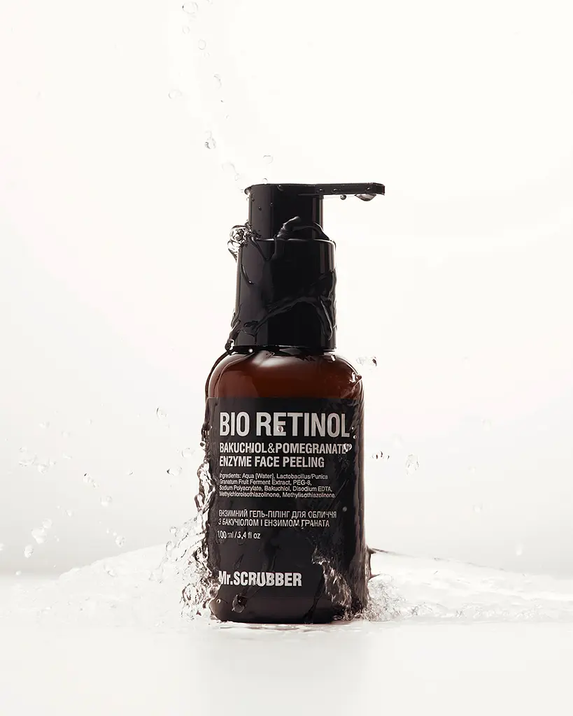 Уцінка. Ензимний гель-пілінг для обличчя Mr. Scrubber Bio Retinol з бакучіолом і ензимом граната 100 мл  - фото 2
