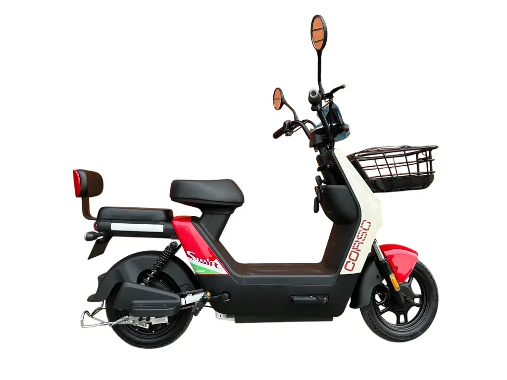 Электроскутер Двухместный Corso Swift SW (500W/60V/20Ah) Бежево-Красный - фото 6