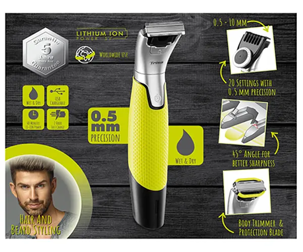 Машинка для стрижки Trisa 1720.2420 Vario Blade 2в1 (4903) - фото 5