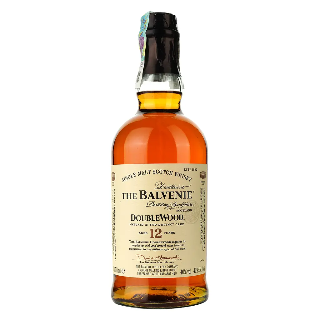 Виски Balvenie Double Wood 12 yo Single Malt Scotch Whisky 40% 0.7 л + 2 стакана - фото 3