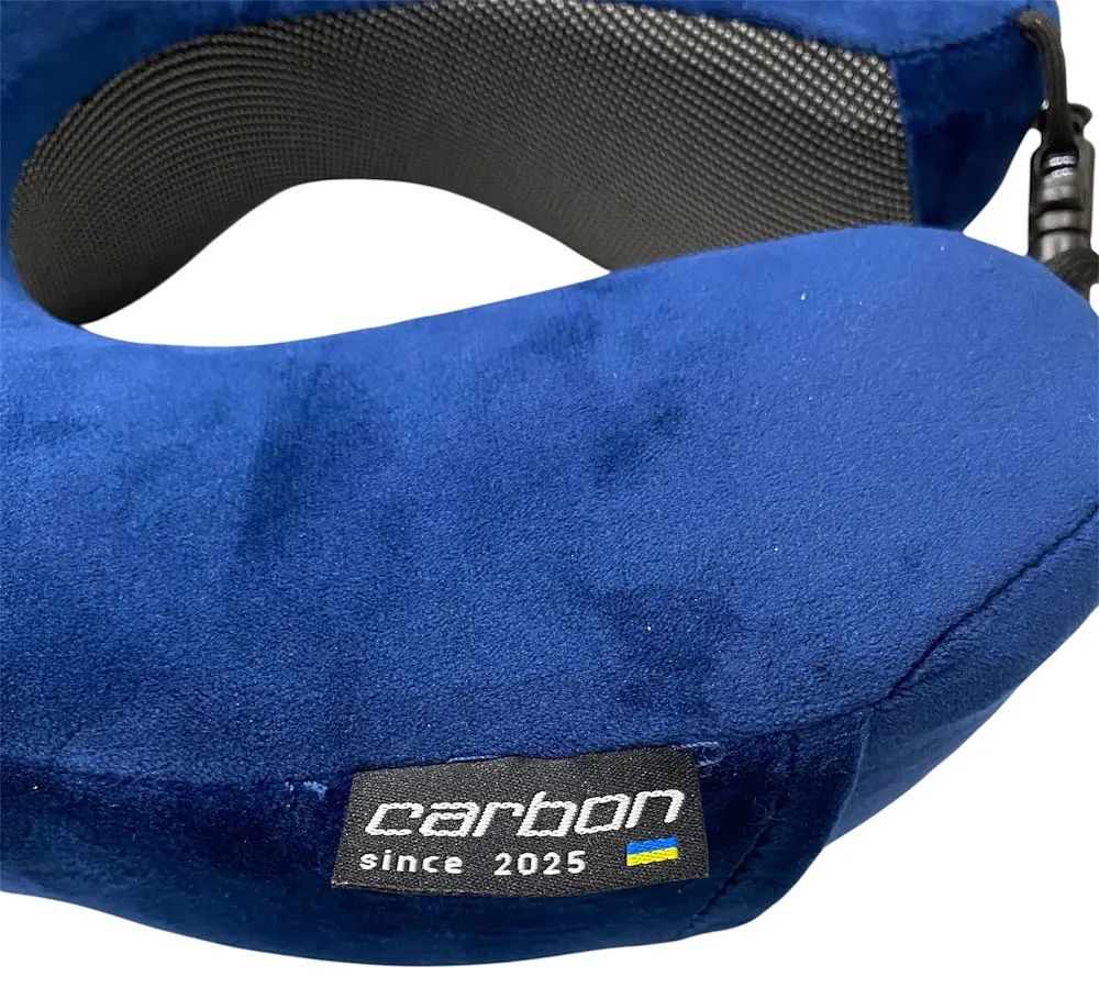 Подушка дорожня Carbon C5700 поліестер Синій - фото 2