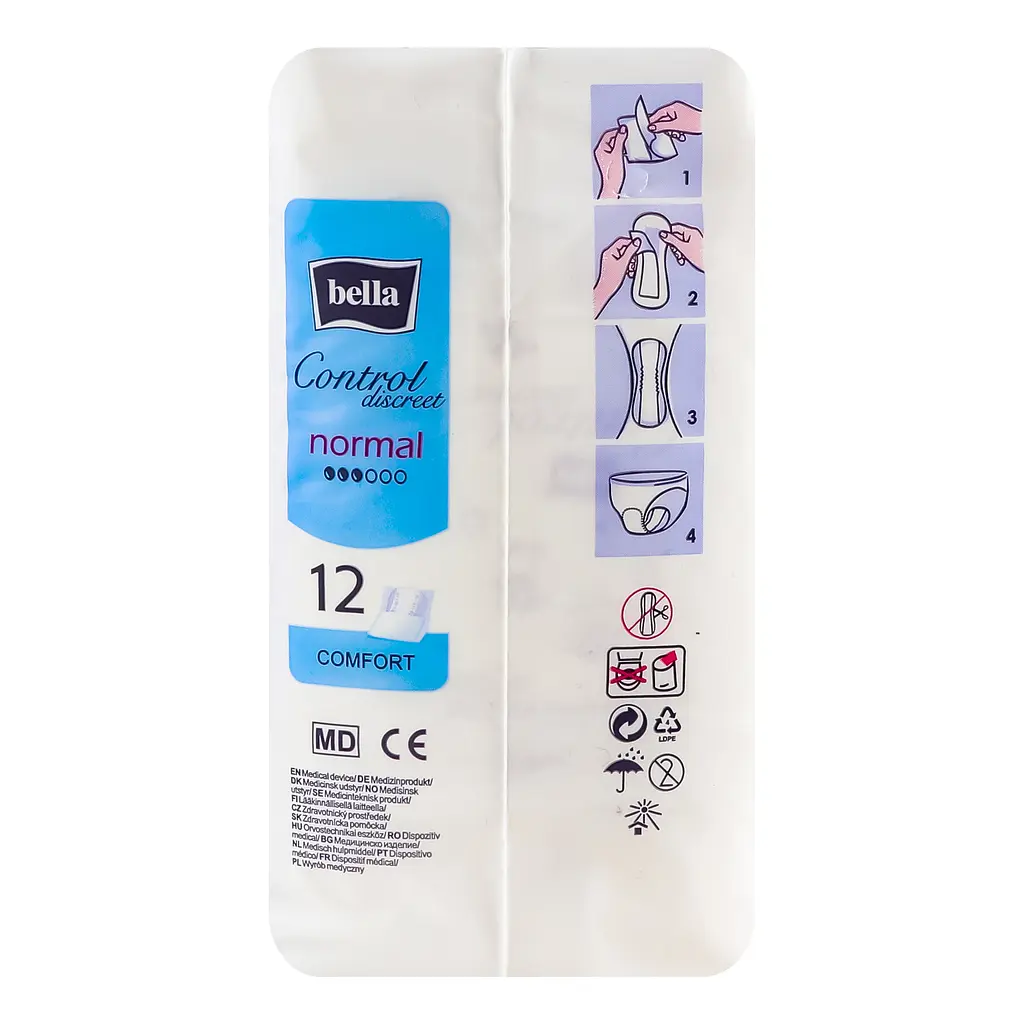 Прокладки урологічні Bella Control Discreet Super Normal 12 шт. - фото 6