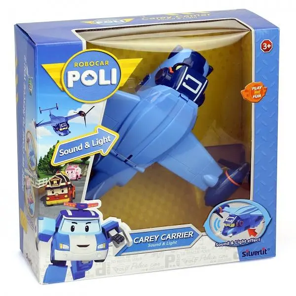 Самолет-перевозчик Robocar Poli Кэри со светом и звуком (83359) - фото 3