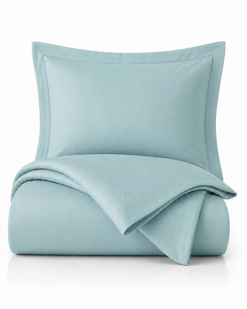 Комплект постільної білизни Євро Issimo MINT BLUE 200×220 см, сатин Premium TC303376395