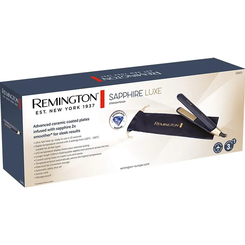 Выпрямитель Remington Sapphire Luxe сапфировый (S5805) - фото 9