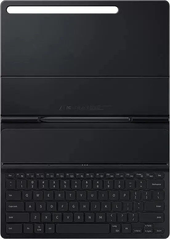 Чохол-клавіатура Samsung Book Cover Keyboard Slim для Galaxy Tab S7 FE 12.4 (T730/T733/T735/T736) / Tab S7+ 12.4 (T970/T795/T976) / Tab S8+ 12.4 (X800/X806) Black ENG/UKR (EF-DT730BBRGRU) - фото 5