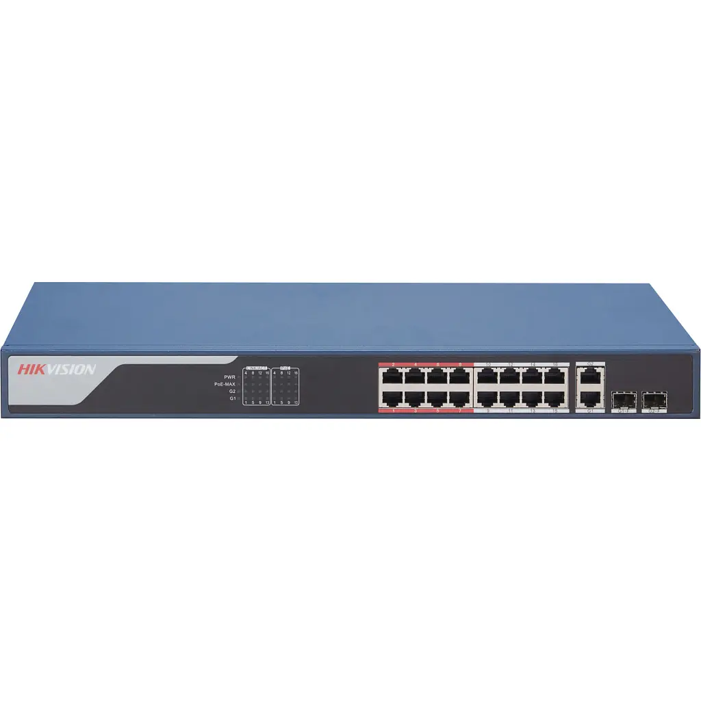 Комутатор мережевий Hikvision DS-3E1318P-EI(B) - фото 4