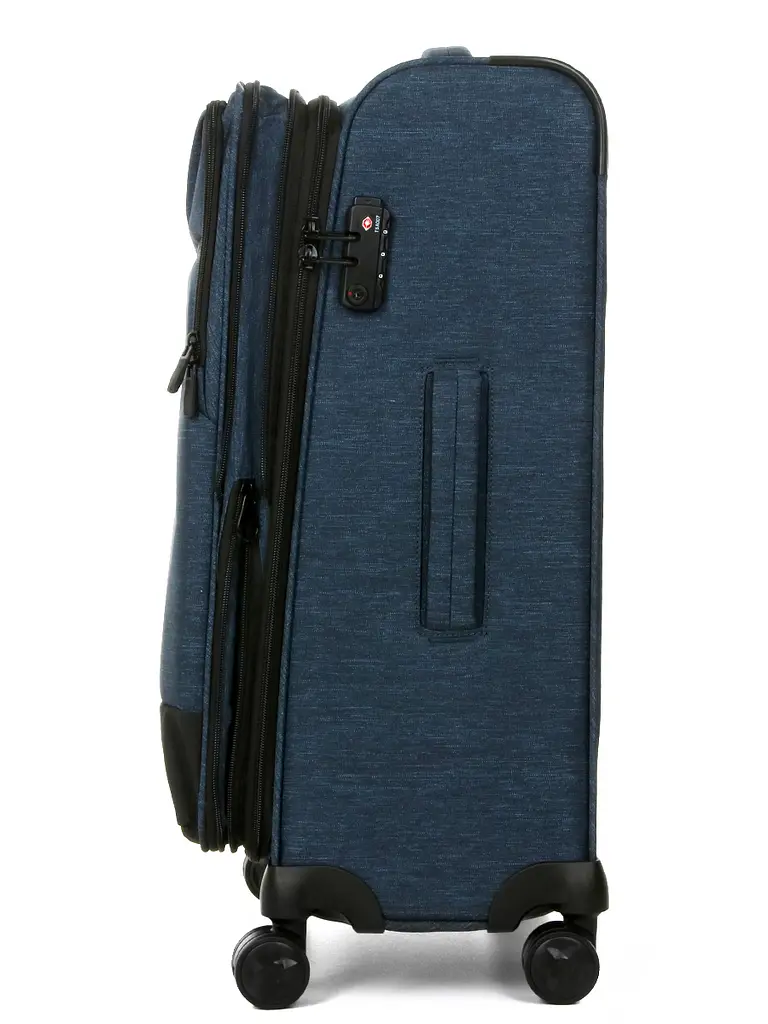 Валіза середня М тканинна Airtex 6659 66x44x59см 85л Синій - фото 5