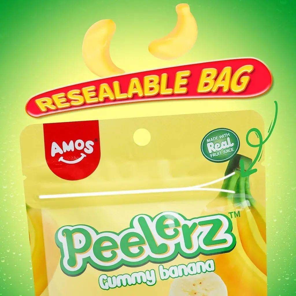 Желейні цукерки Amos Peelerz Banana 170г - фото 9