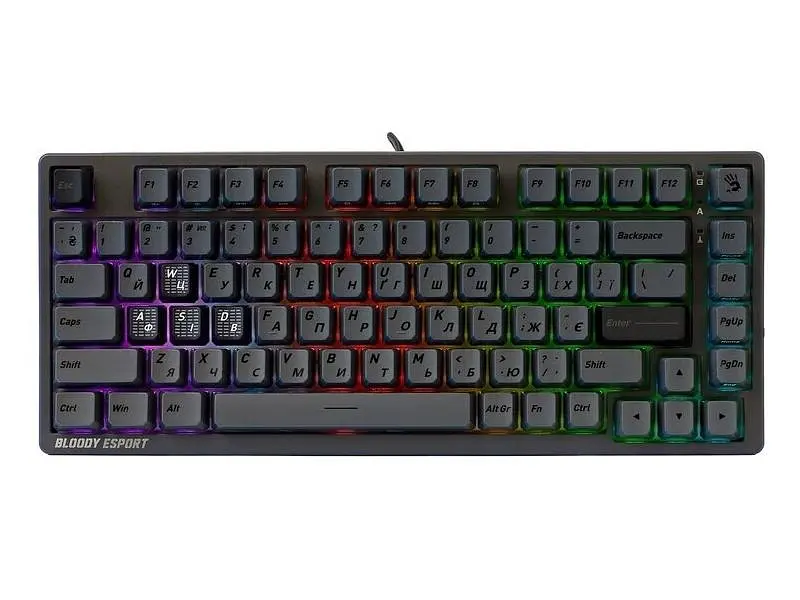 Клавіатура A4Tech Bloody MS76 Iron Grey