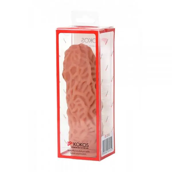 Насадка на пеніс Kokos Extreme Sleeve ES-012, 12.7 см (тілесний) - фото 3