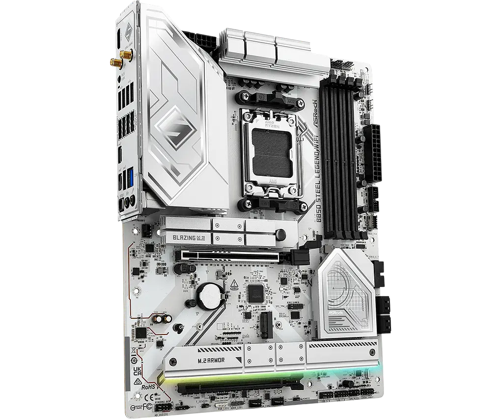 Материнська плата ASRock B850 Steel Legend Wi-Fi Socket AM5 (B850 Steel Legend WiFi) Б/В - фото 2