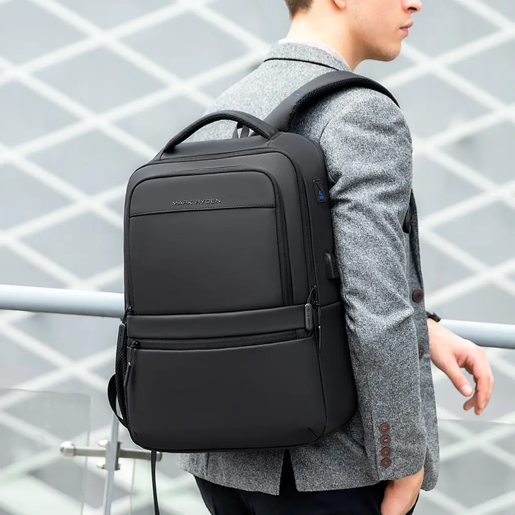 Рюкзак міський Mark Ryden 9103SJ 21л з відділенням для ноутбука 17,3" і USB Black (16262) - фото 6